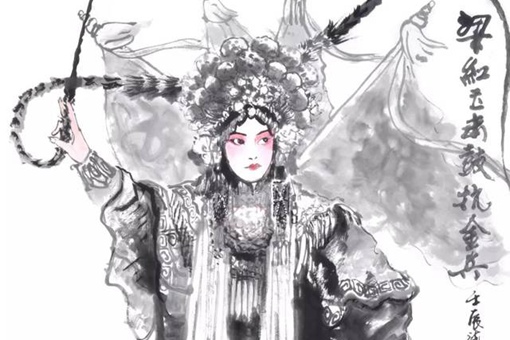 击鼓退金兵的女子是谁