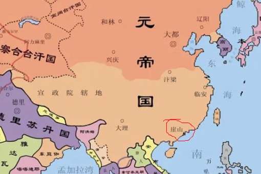 崖山海战的崖山具体在什么地方,崖山海战——史上最悲壮的海战