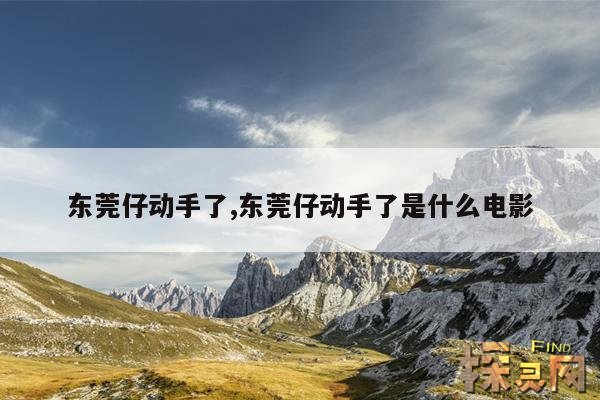 东莞仔动手了,东莞仔动手了是什么电影