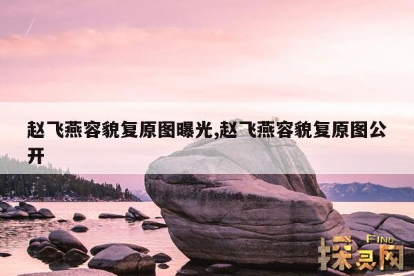 赵飞燕容貌复原图曝光,赵飞燕容貌复原图公开