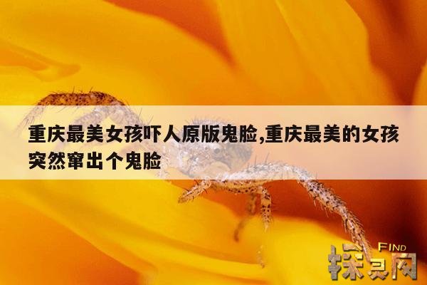 重庆最美女孩吓人原版鬼脸,重庆最美的女孩突然窜出个鬼脸