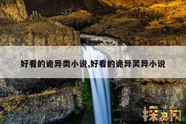 好看的诡异类小说,好看的诡异类小说排行榜