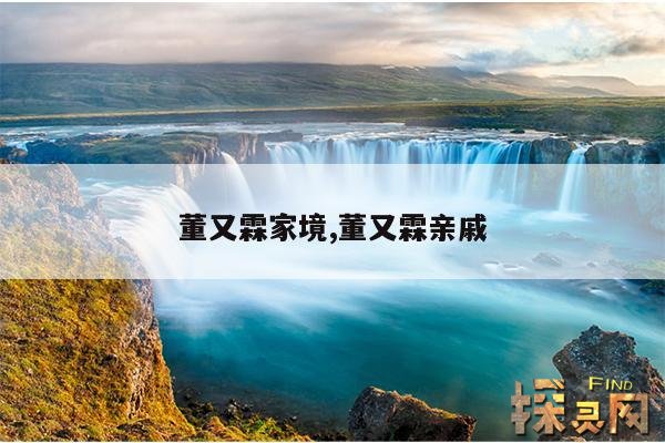 董又霖家境,董又霖亲戚