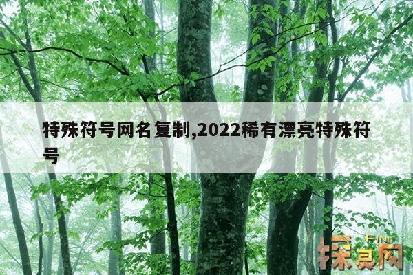 特殊符号网名复制,2022稀有漂亮特殊符号