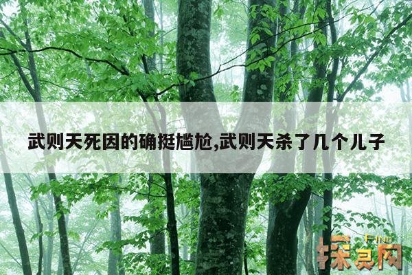 武则天死因的确挺尴尬,武则天杀了几个儿子