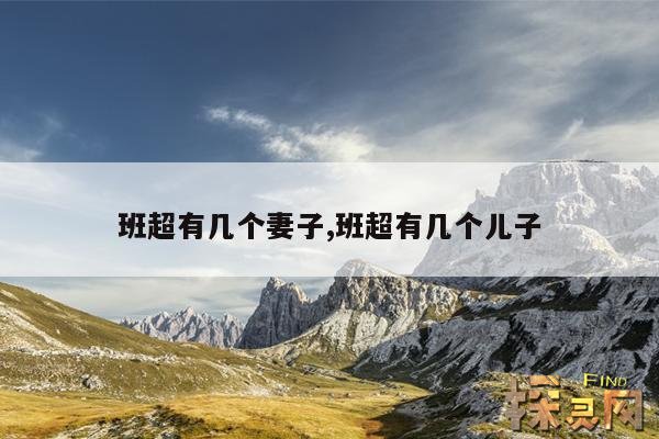 班超有几个妻子,班超有几个儿子