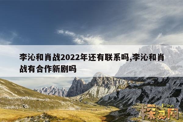 李沁和肖战2022年还有联系吗,李沁和肖战有合作新剧吗