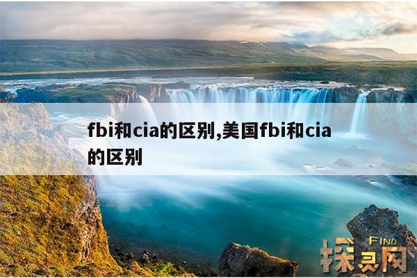 fbi和cia的区别,美国fbi和cia的区别