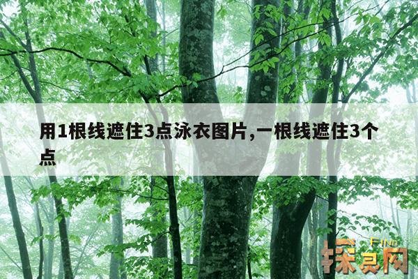 用1根线遮住3点泳衣图片,一根线遮住3个点