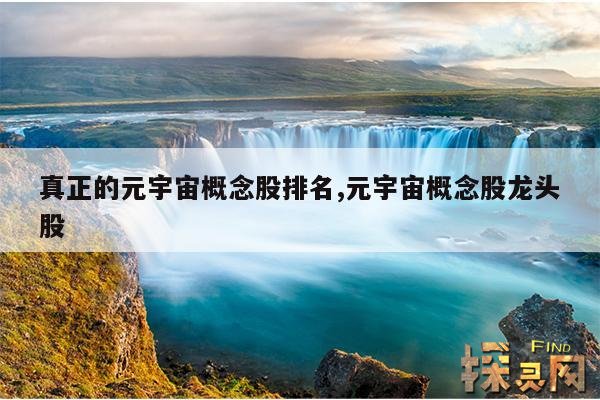 真正的元宇宙概念股排名,元宇宙概念股龙头股