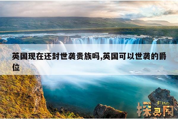 英国现在还封世袭贵族吗?,英国可以世袭的爵位