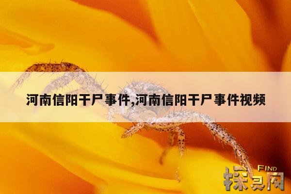 河南信阳干尸事件,河南信阳干尸事件视频