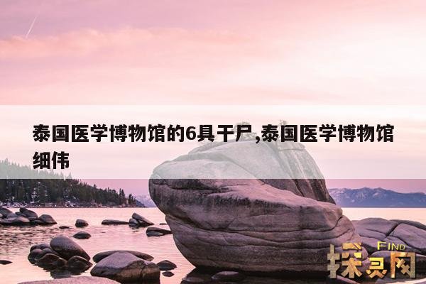 泰国医学博物馆的6具干尸,泰国医学博物馆细伟