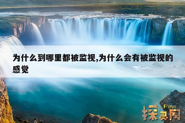 为什么到哪里都被监视,为什么会有被监视的感觉