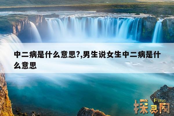 中二病是什么意思?,男生说女生中二病是什么意思