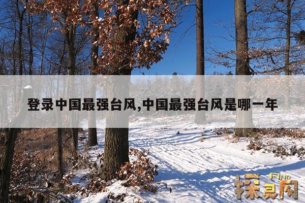 登录中国最强台风,中国最强台风排名表