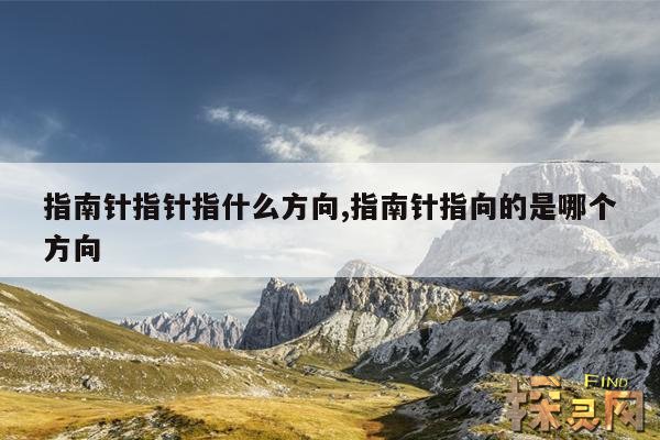 指南针指针指什么方向,指南针指向的是哪个方向
