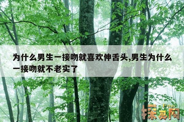 为什么男生一接吻就喜欢伸舌头,男生为什么一接吻就不老实了