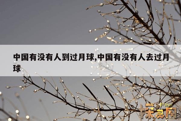中国有没有人到过月球,中国有没有人去过月球
