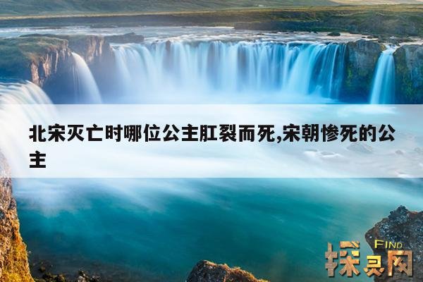 北宋灭亡时哪位公主肛裂而死,宋朝惨死的公主