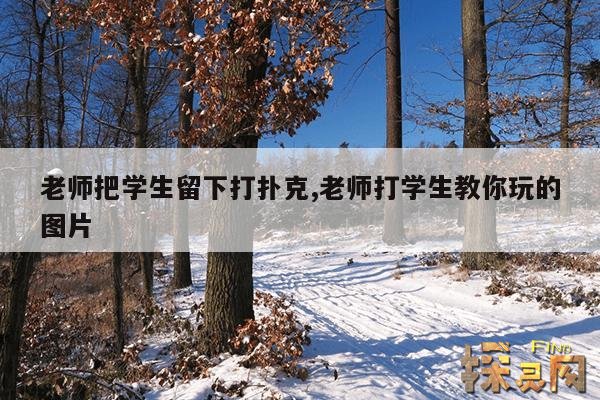 老师把学生留下打扑克,老师打学生教你玩的图片