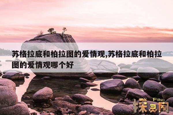 苏格拉底和柏拉图的爱情观,苏格拉底和柏拉图的爱情观哪个好