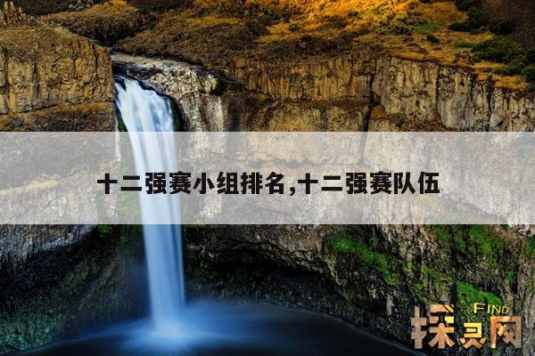 十二强赛小组排名,十二强赛小组排名怎么算
