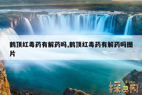 鹤顶红毒药有解药吗?,鹤顶红毒药有解药吗?图片